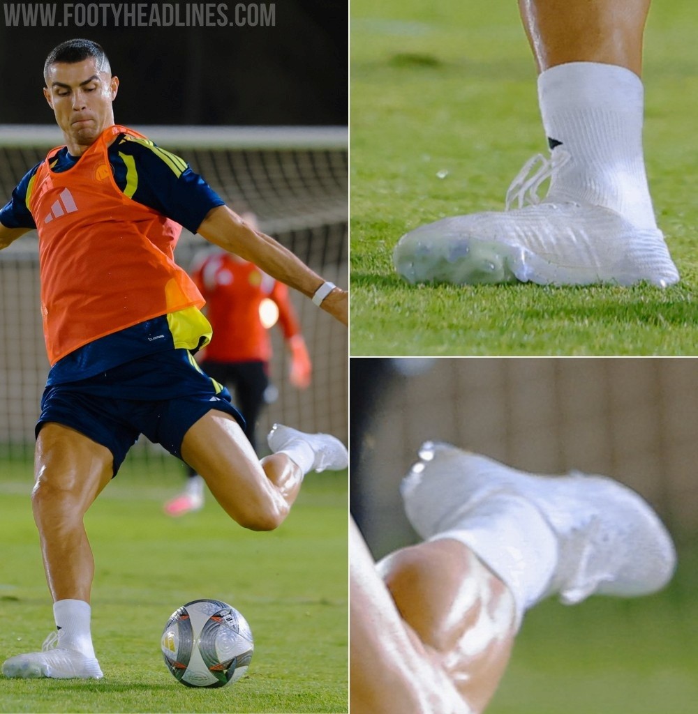 Cristiano Ronaldo surprend à l’entraînement avec des prototypes Nike Mercurial Superfly 11 entièrement blancs